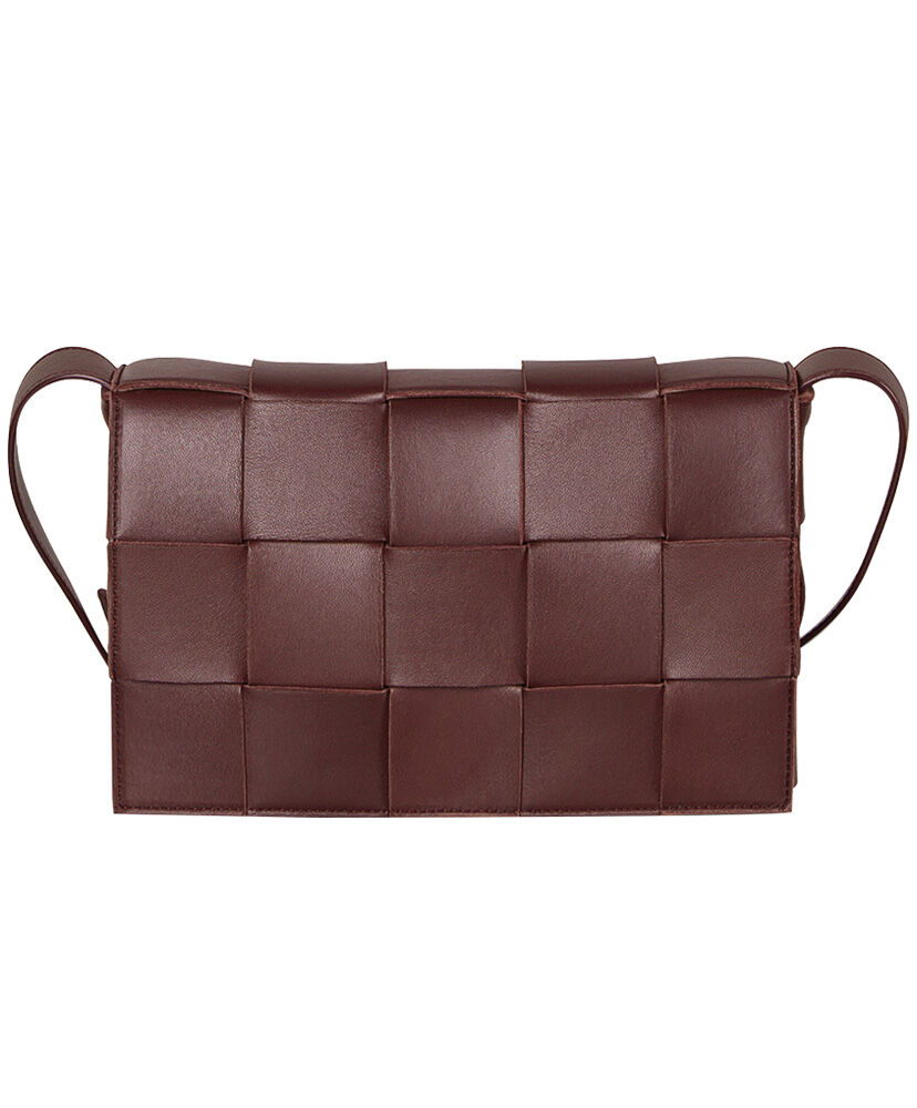 Bottega Veneta Cassette Crossbody Bag Lambskin Mavue